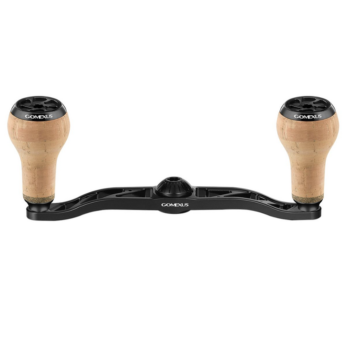 GOMEXUS 100MM ALUMINIUM BAITCAST HANDLE CORK 27MM [SZ:8X5 CLR:BLACK]