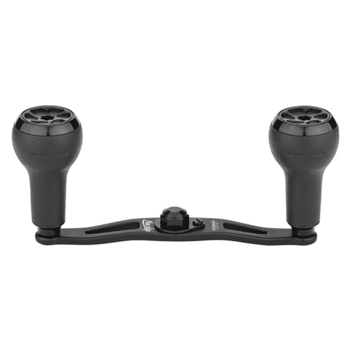 GOMEXUS 100MM ALUMINIUM/ALLOY BAITCAST HANDLE TPE 27MM [SZ:8X5 CLR:BLACK]
