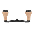 GOMEXUS 105MM CARBON FIBRE BAITCAST HANDLE CORK 27MM [SZ:8X5 CLR:BLACK]
