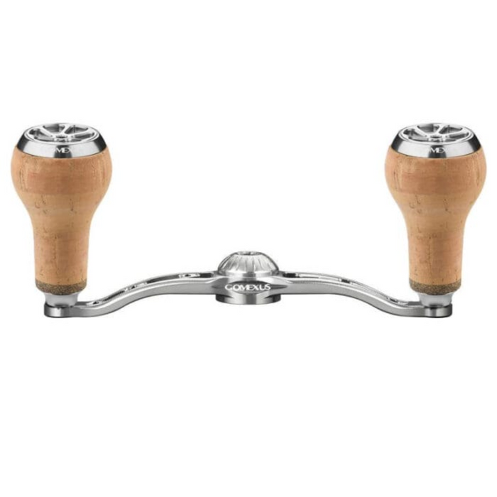 GOMEXUS 120MM ALUMINIUM BAITCAST HANDLE CORK 27MM [SZ:7X4  CLR:SILVER]