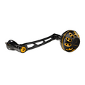 GOMEXUS 70MM ALUMINIUM POWER HANDLE 38MM KNOB SHIMANO [CLR:BLACK & GOLD]