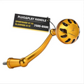 GOMEXUS 92MM ALUMINIUM POWER HANDLE 45MM KNOB PENN [CLR:GOLD & BLACK]