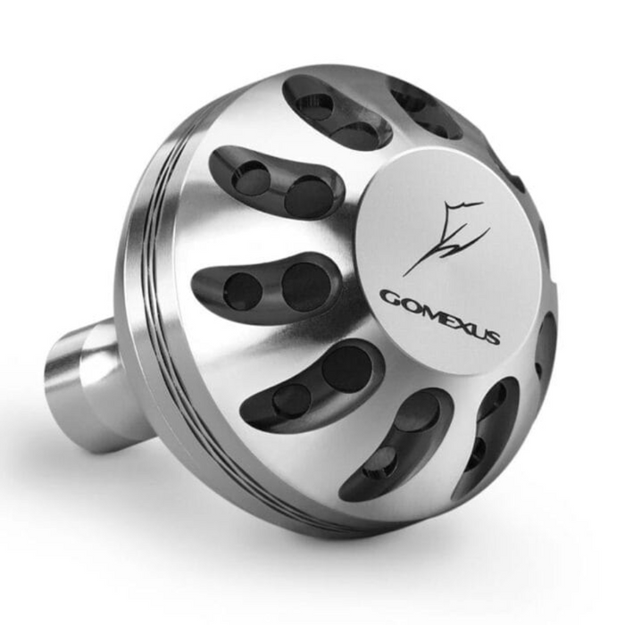 GOMEXUS ALUMINIUM POWER KNOB [SZ:41MM CLR:SILVER & BLACK]