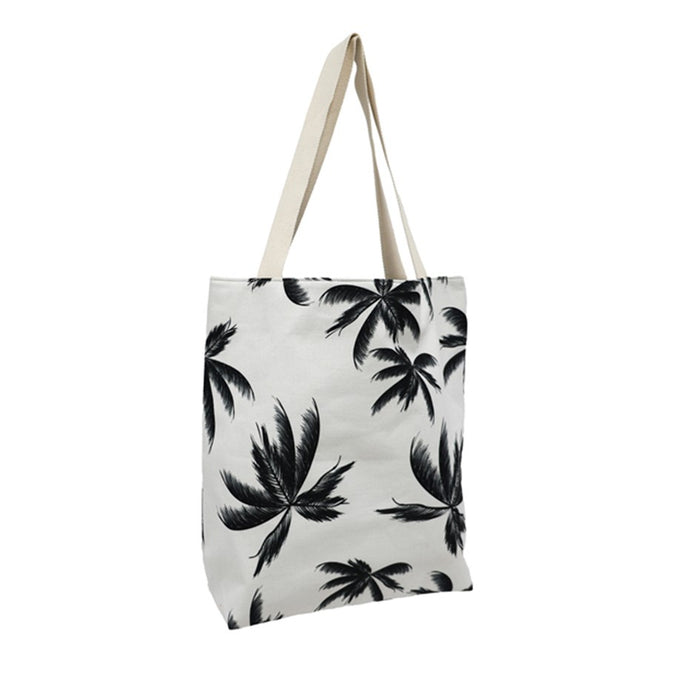 GOOD VIBES BEACH BAG WITH INNER POCKET ZIP CLOSURE HAVANA