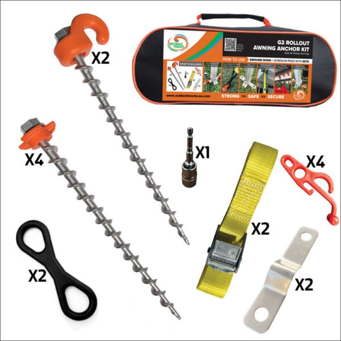 GROUND DOGS G2 ROLLOUT AWNING ANCHOR KIT