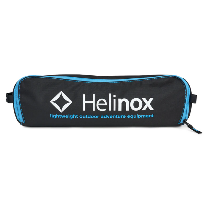 HELINOX CHAIR TWO BLACK WITH CYAN BLUE FRAME