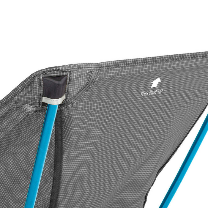 HELINOX CHAIR ZERO L BLACK WITH CYAN BLUE FRAME