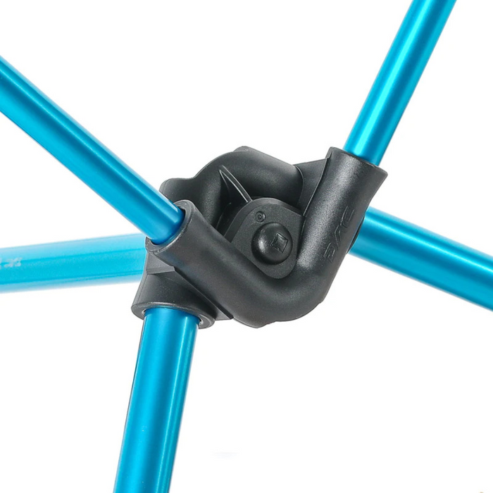 HELINOX CHAIR ZERO L BLACK WITH CYAN BLUE FRAME