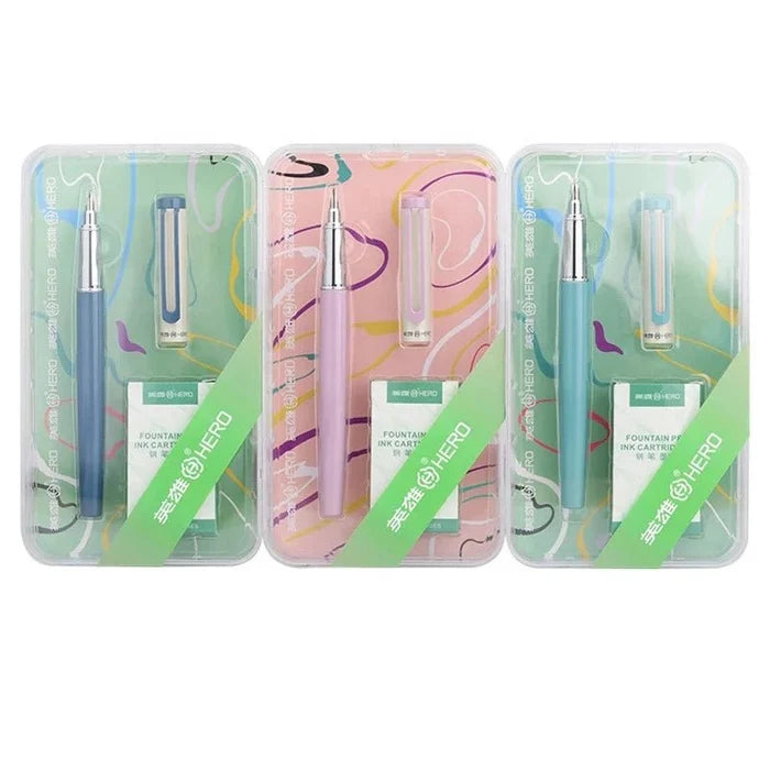 Hero 1228 Meets Iridium Fountain pen - SCOOBOO - 1228 DB - Fountain Pen