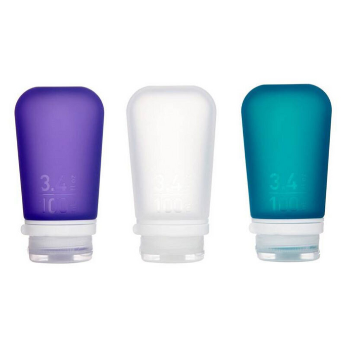 HUMANGEAR TOOB 3 PACK LARGE CLEAR, PURPLE, TEAL