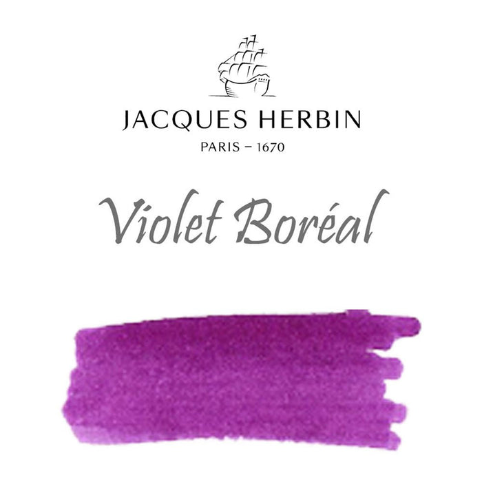 Jacques Herbin Essentielles Ink Bottle (Violet Boréal - 1500 ML) 13573JT - SCOOBOO - JHB_ESS_INKBTL_VLTBRL_1500ML_13573JT - Ink Bottle