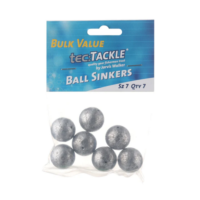 JARVIS WALKER TEC TACKLE BALL SINKERS VALUE PACK [SZ:#7 PS:7 PACK]