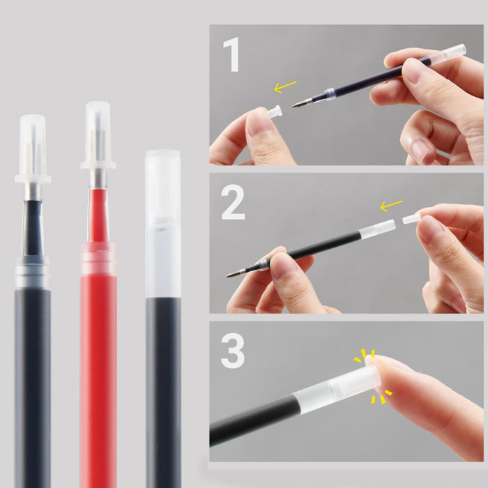 Kaco 0.5mm Bullet Tip Gel Pen Refill Set