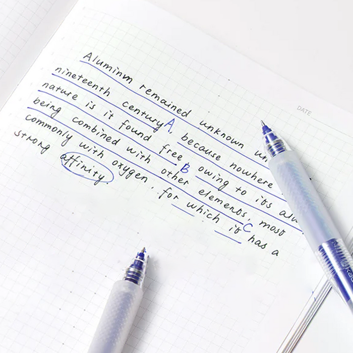 Kaco Jumbo Push Blue Ink Gel Pen Set