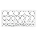 Khyati Circle Master Template (35 Circles) - SCOOBOO - D283 - Rulers & Measuring Tools