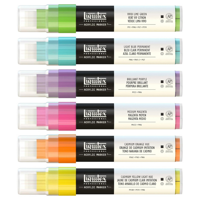 Liquitex Professional Acrylic Marker Set - Pack of 6