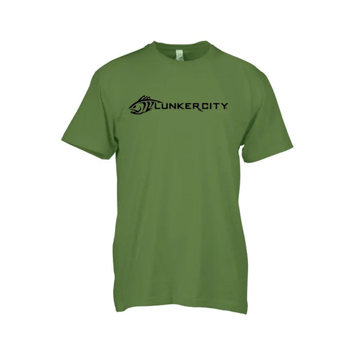 LUNKER CITY T-SHIRT [CLR:MILITARY GREEN/BLACK SZ:MEDIUM]
