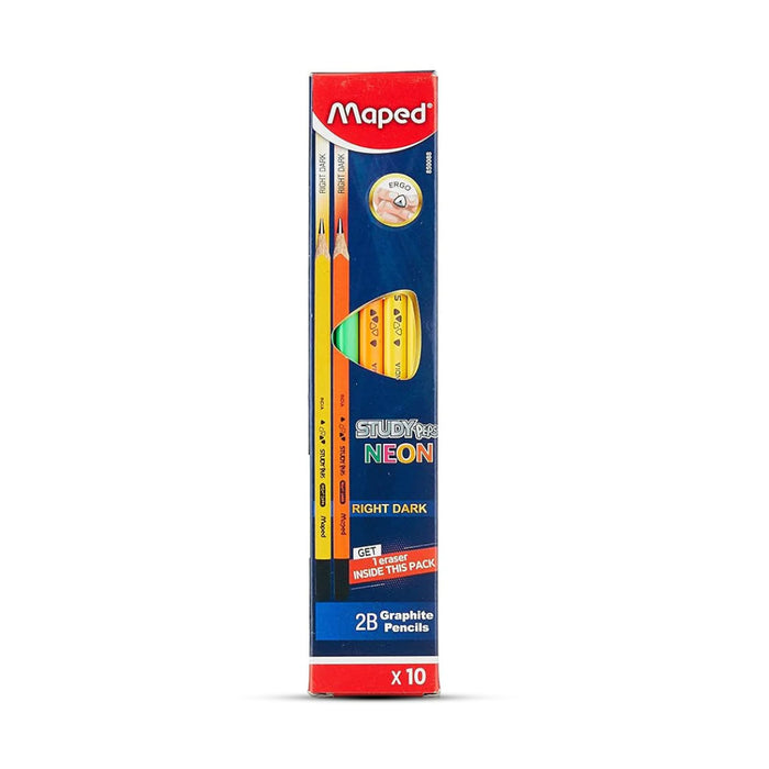 Maped Study peps Neon Right Dark Graphite Pencils Set