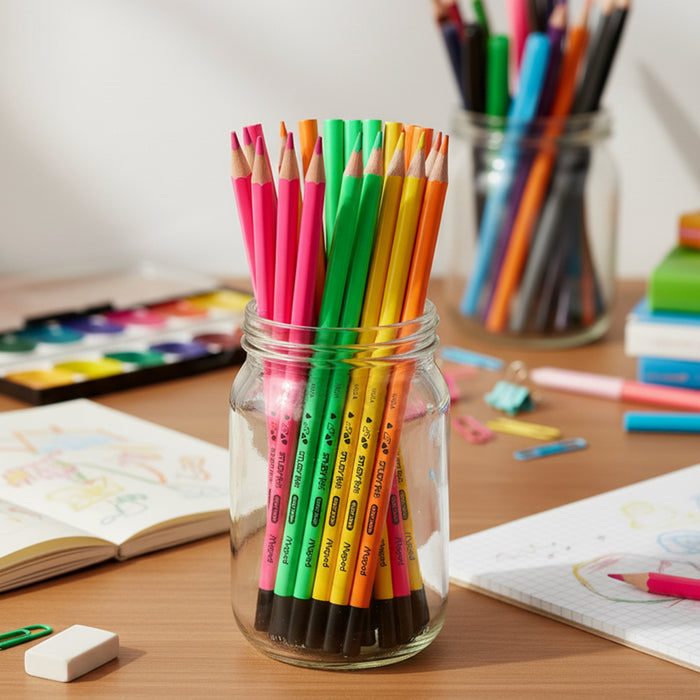 Maped Study peps Neon Right Dark Graphite Pencils Set