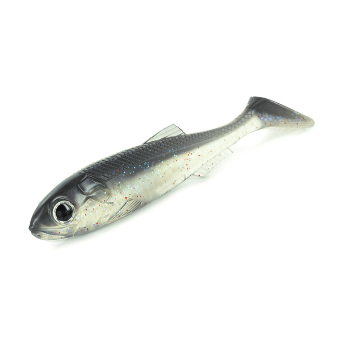 MOLIX REAL THING SHAD [SZ:7 INCH CLR:UV CLEAR MULTI FLAKE]