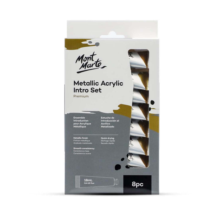 Mont Marte 18ml Metallic Acrylic Set