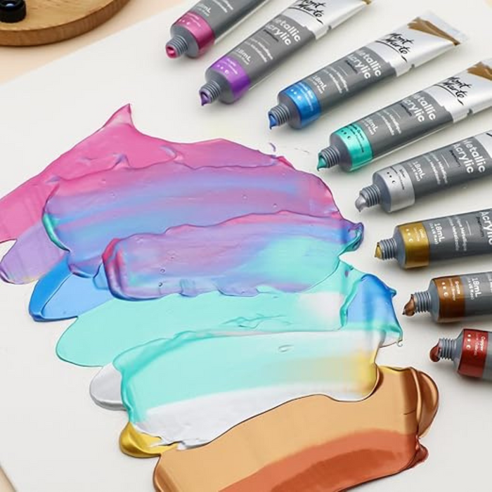 Mont Marte 18ml Metallic Acrylic Set