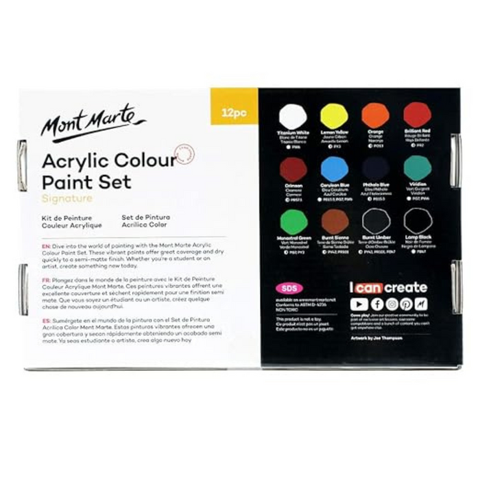 Mont Marte Acrylic Multicolor Paint Set