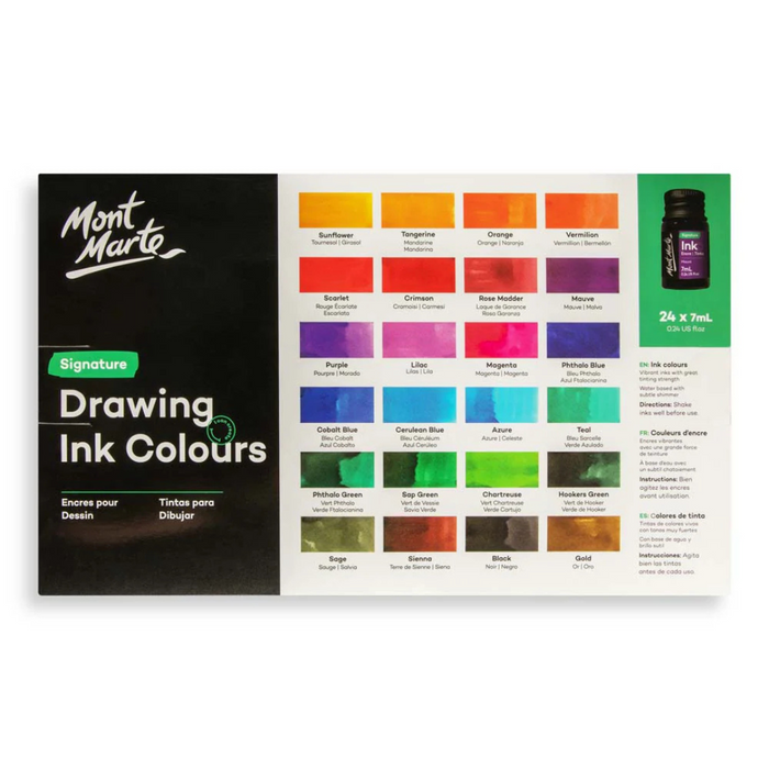 Mont Marte Drawing Ink Colour Signature Set