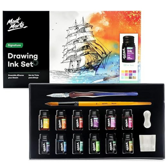 Mont Marte Drawing Ink Colour Signature Set