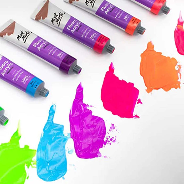 Mont Marte Fluoro Acrylic Paint Intro Set