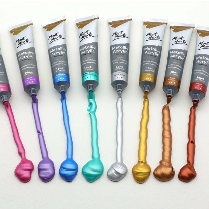 Mont Marte Metallic Acrylic Paint Set