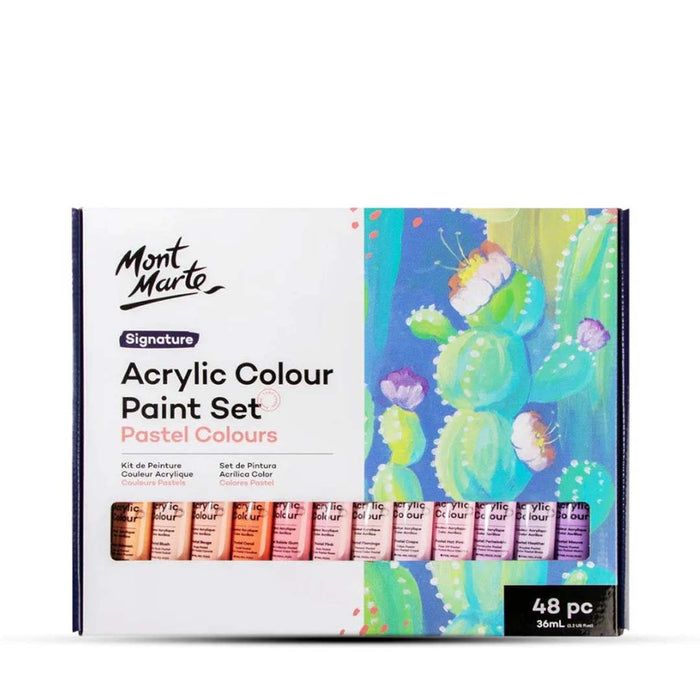 Mont Marte Signature Acrylic Colour Pastel Paint Set