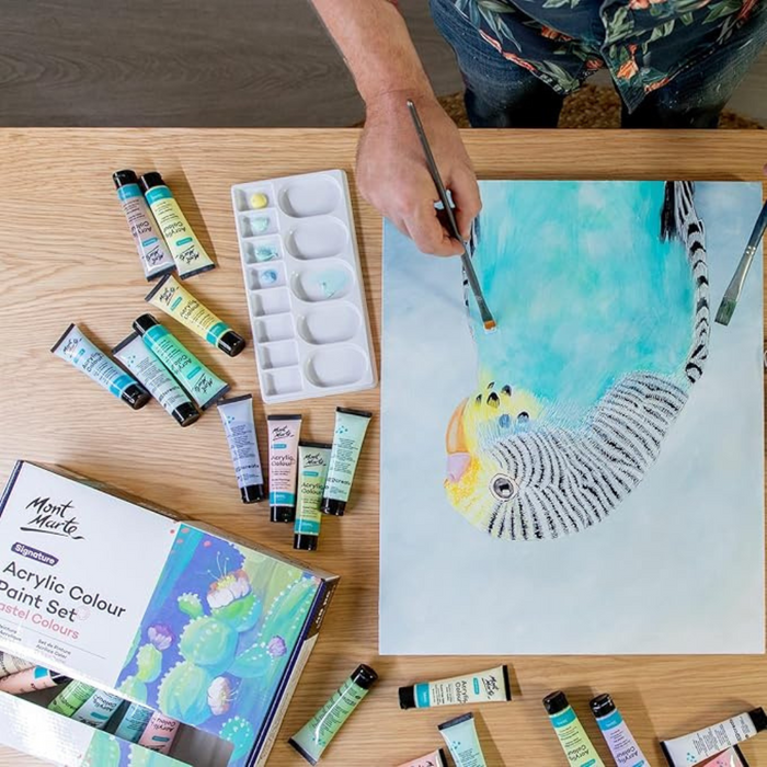 Mont Marte Signature Acrylic Colour Pastel Paint Set