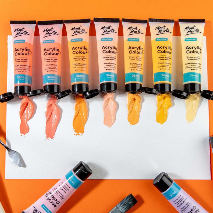 Mont Marte Signature Acrylic Colour Pastel Paint Set