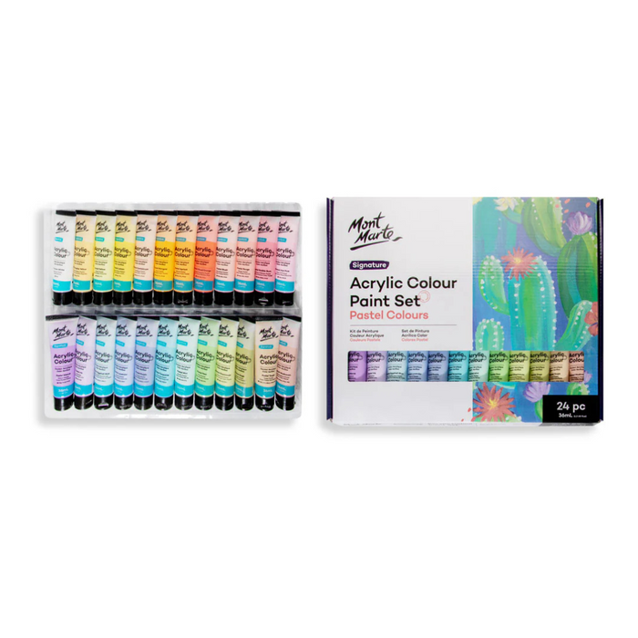 Mont Marte Signature Acrylic Pastel Colour Paint Set