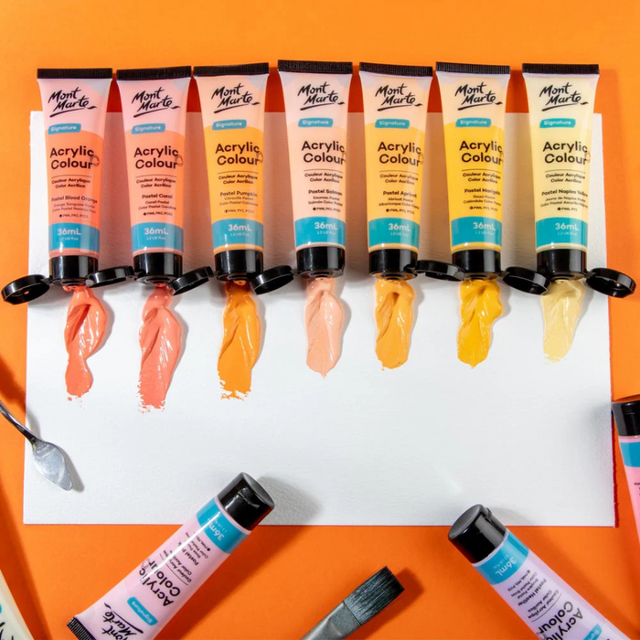 Mont Marte Signature Acrylic Pastel Colour Paint Set