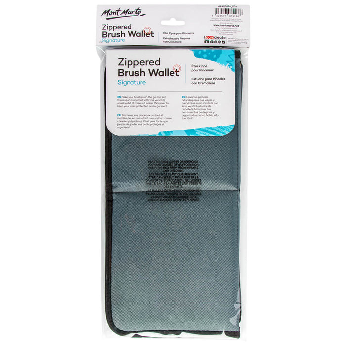 Mont Marte Zippered Brush Wallet