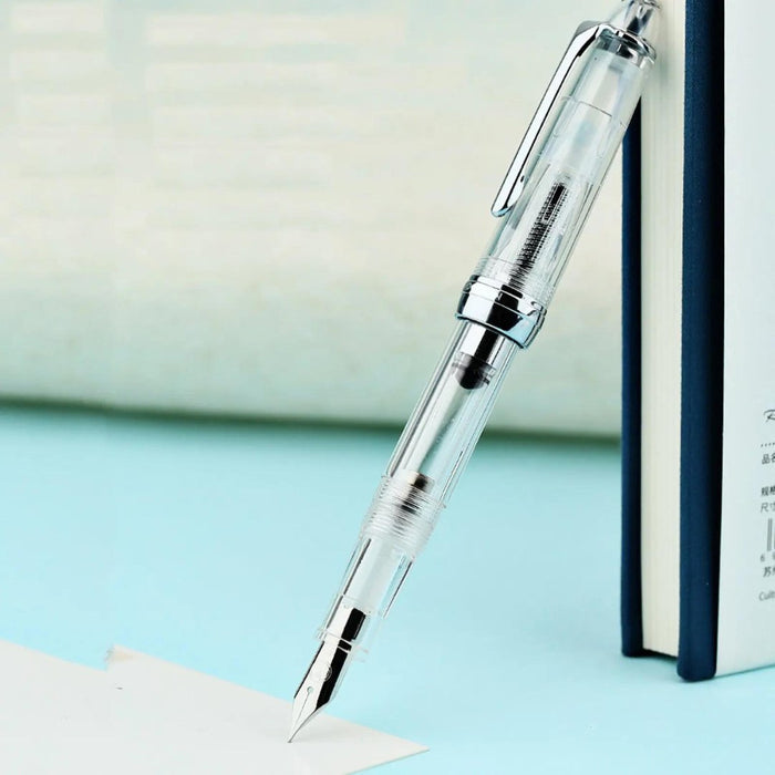 Moonman S6 Transparent Fountain Pen - SCOOBOO - MS6-01E - Fountain Pen