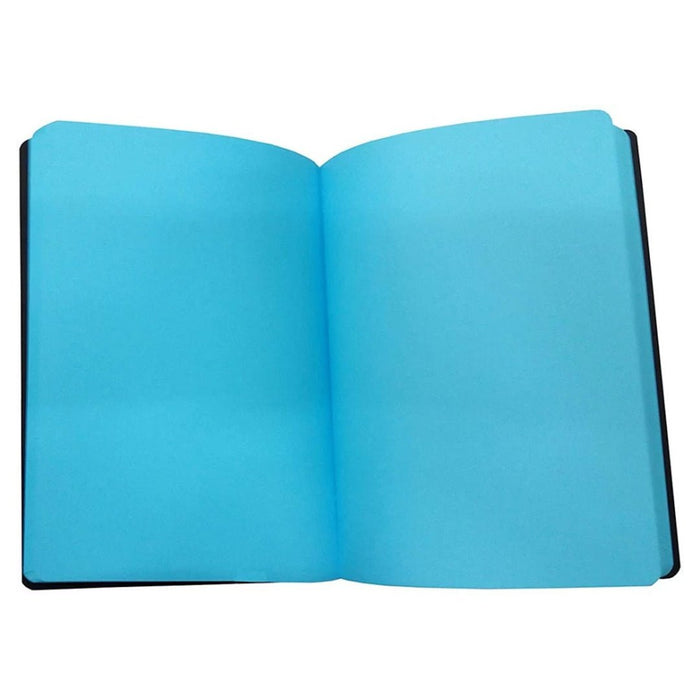 Mypaperclip Play Series with PU Back A5 Notebook Plain - SCOOBOO - PSPU192A5 - P BLACK/TURQ - Plain