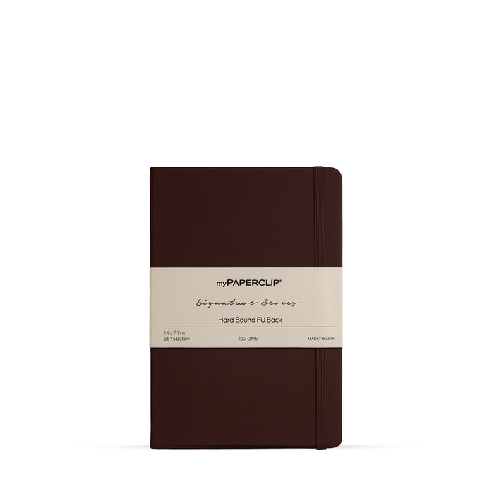 myPaperclip Signature Series Hand-drawn PU Back A5 Plain Notebook