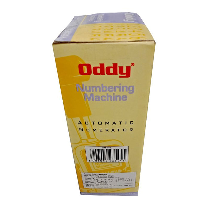 Oddy Numbering Machine - 6 Digits with Spare Parts - (NM - 6DS) - SCOOBOO - NM - 6 - DS -