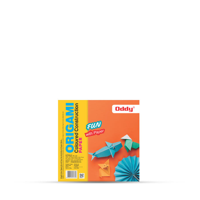 Oddy Origami Double Sided Fluroescent Craft Paper Sheets