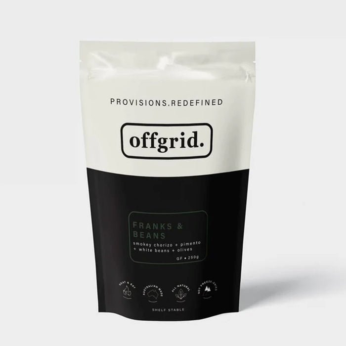 OFFGRID FRANKS AND BEANS 250 GRAMS