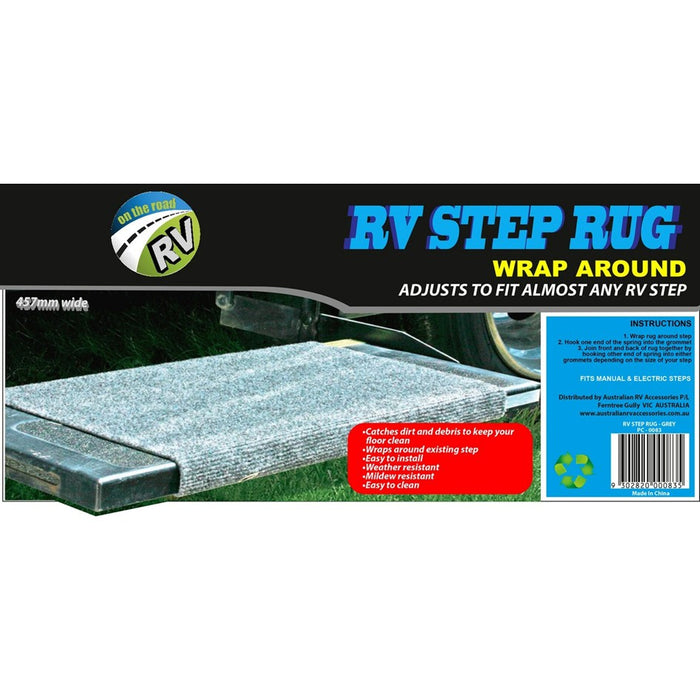 ON THE ROAD WRAP AROUND STEP RUG GREY