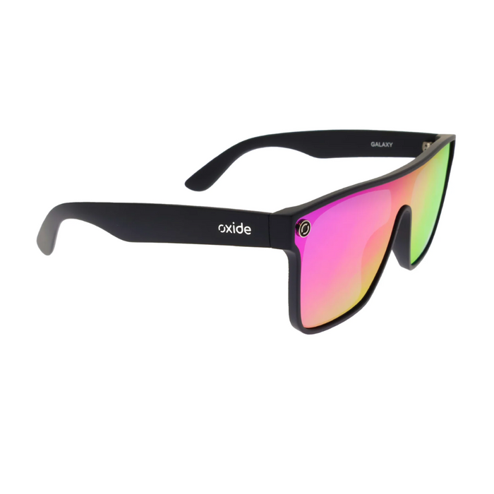 OXIDE EYEWEAR GALAXY MATT BLACK [LENS:BLUE/PURPLE MIRROR]