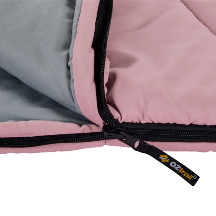 OZTRAIL JUNIOR KINGSFORD SLEEPING BAG 0C BLUSH