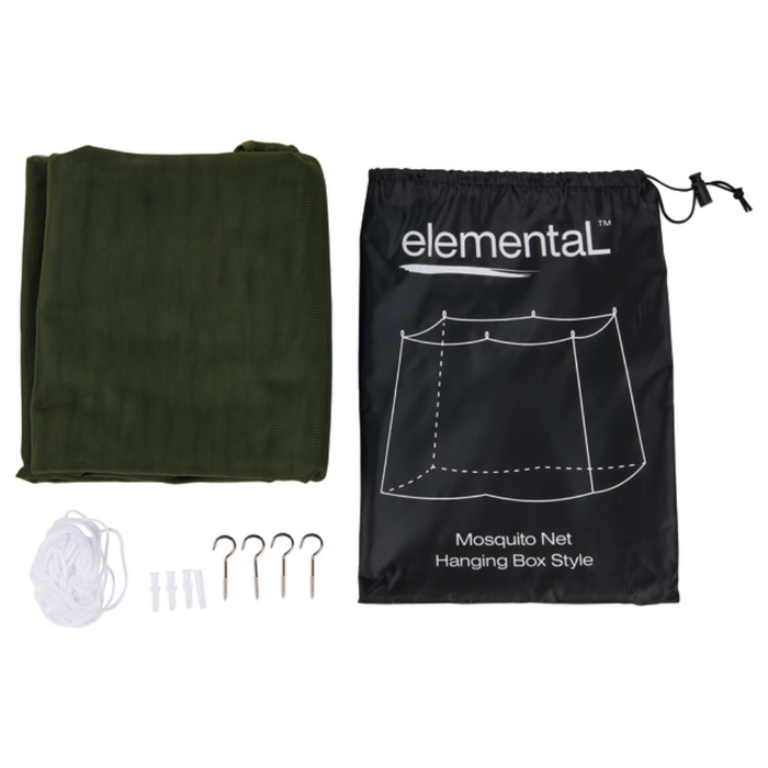 OZTRAIL SINGLE BOX MOSQUITO NET GREEN