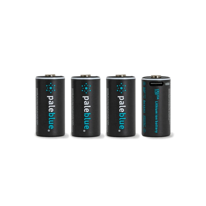 PALEBLUE LITHIUM ION RECHARGEABLE CR123A BATTERIES