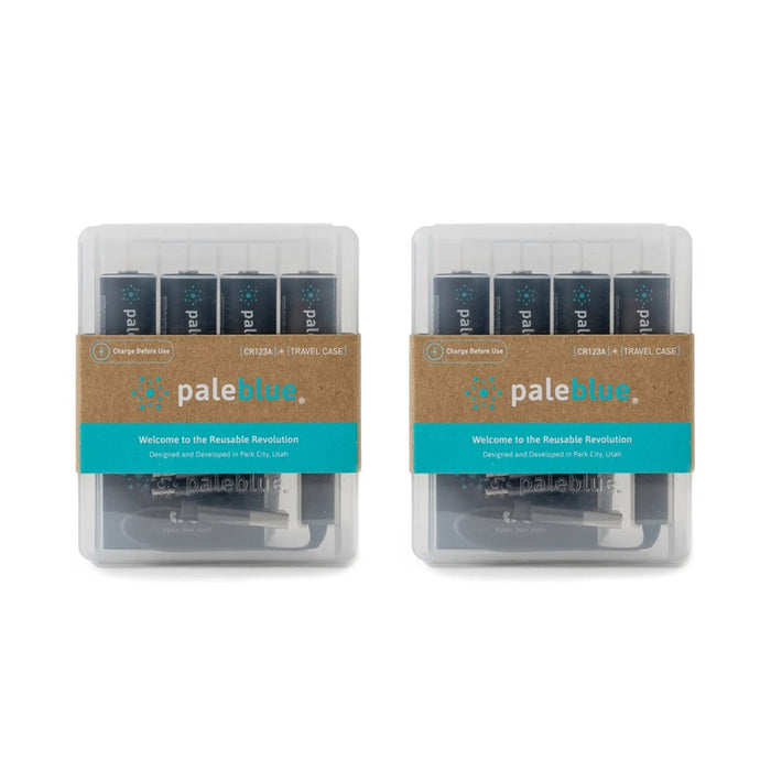 PALEBLUE LITHIUM ION RECHARGEABLE CR123A BATTERIES