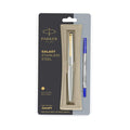 Parker Galaxy Stainless Steel Gold Trim Roller Ball Pen - SCOOBOO - 9000019077 - Roller Ball Pen